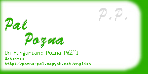 pal pozna business card